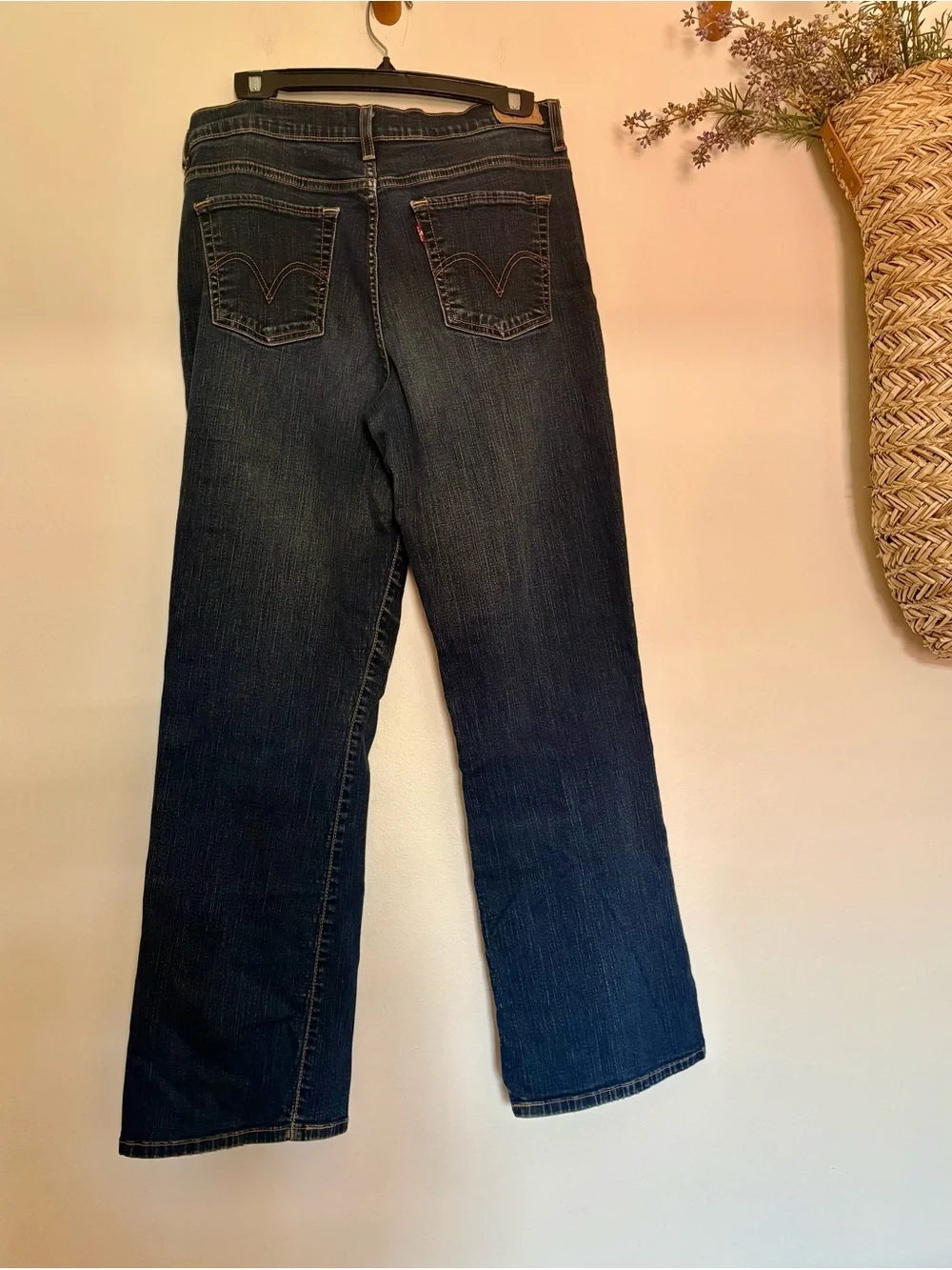 Levi’s 512 Perfectly Slimming Bootcut Jeans Women’s 14M Dark Wash Stretch - Picture 6 of 7
